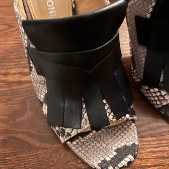 𝅺NAPOLEON snake print sandal size 10 leather made italy - Picture 2 of 7